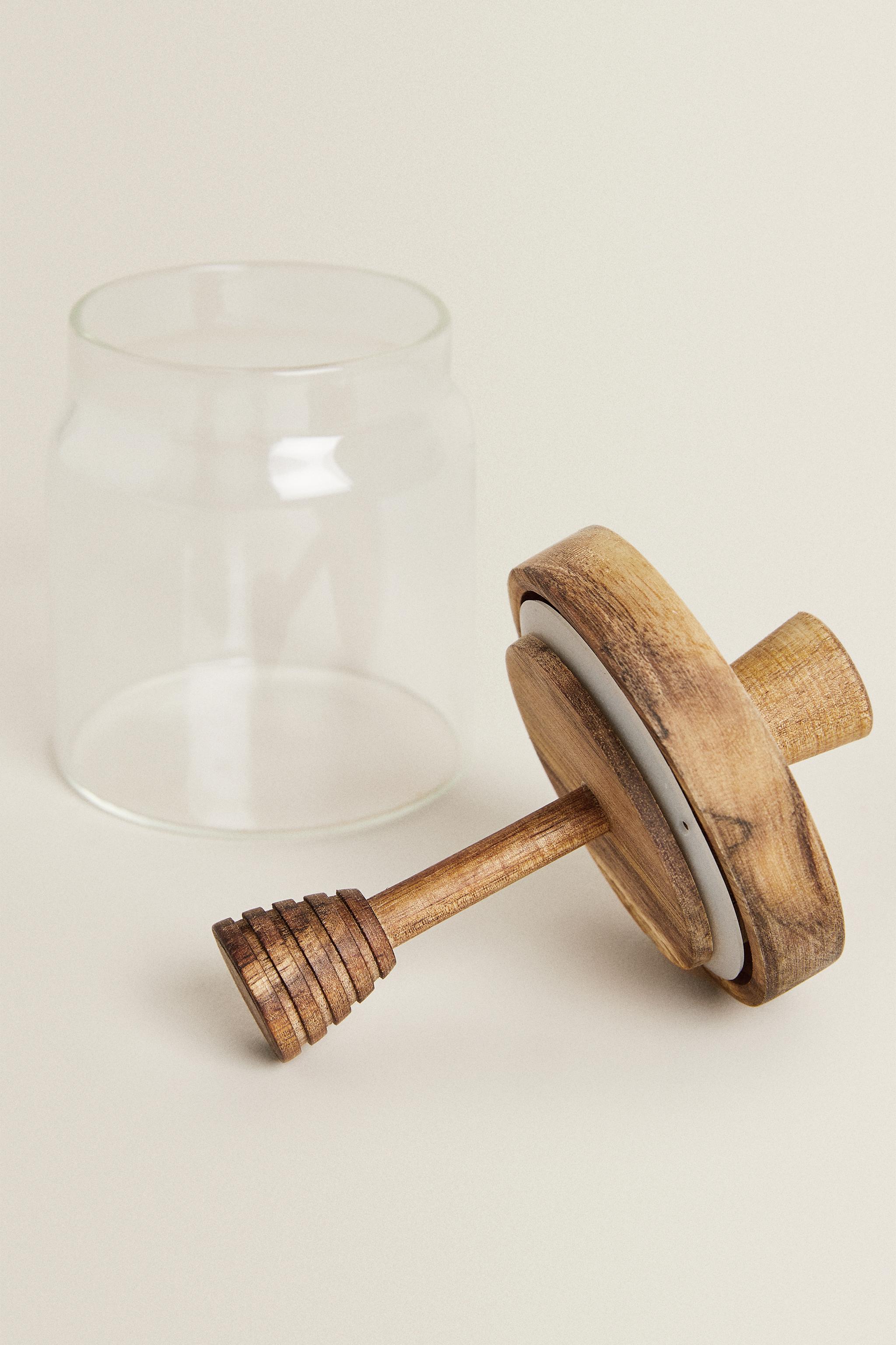 POT À MIEL BOROSILICATE BOIS